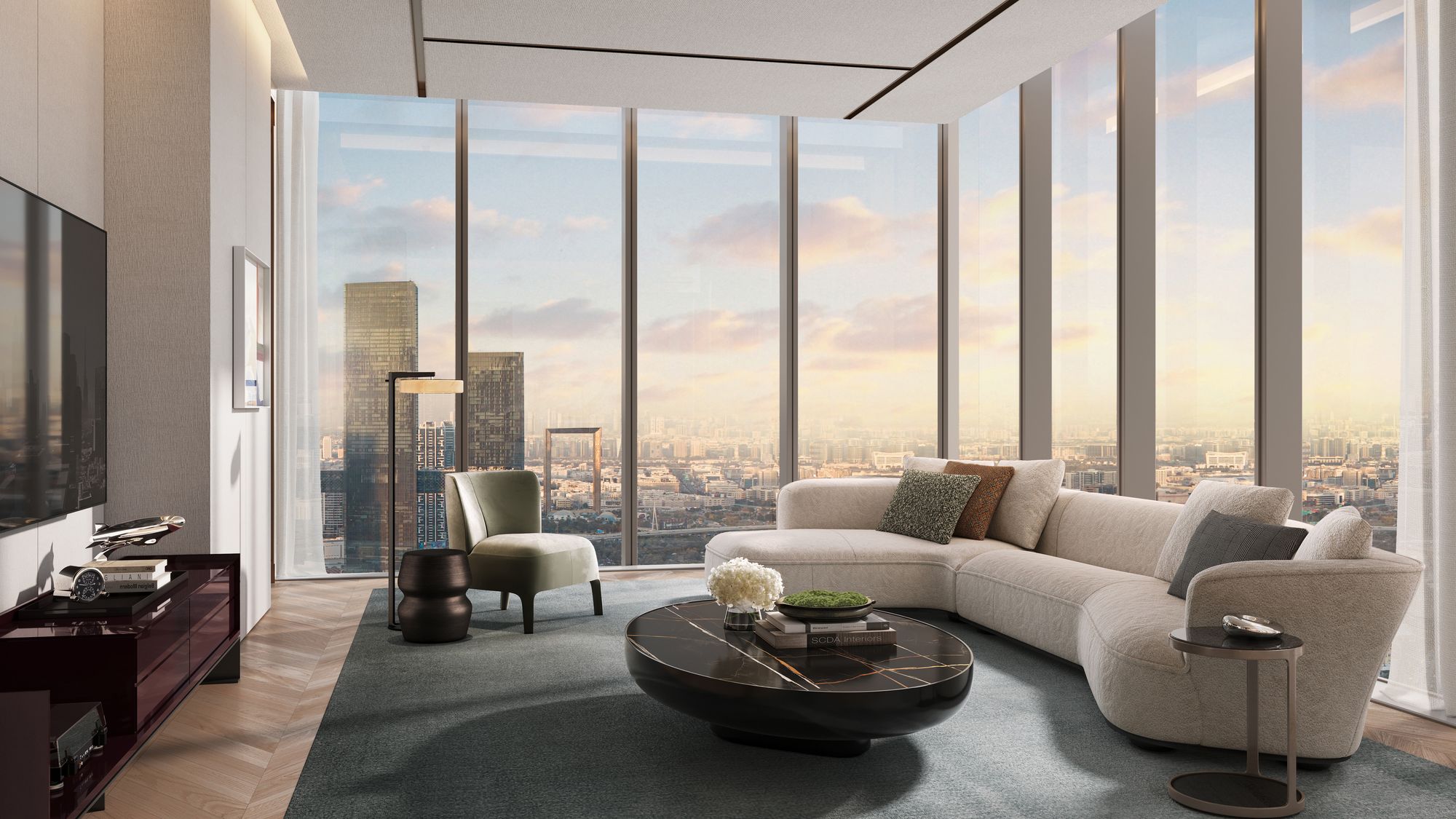 Jumeirah Residences Emirates Towers 2 Bedroom + Maid Type A Floor Plan