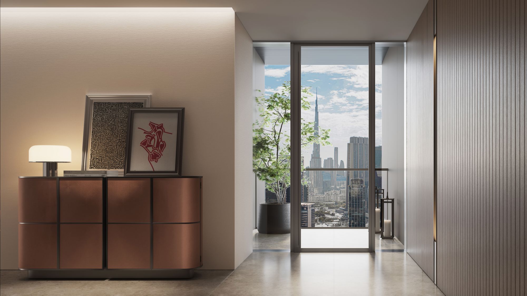 Jumeirah Residences Emirates Towers 3 Bedroom Double-Height Type A Floor Plan